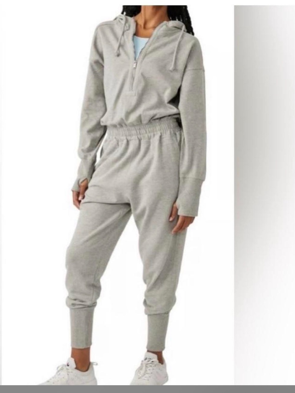 Free People Jumpsuit. black size small. hoodie